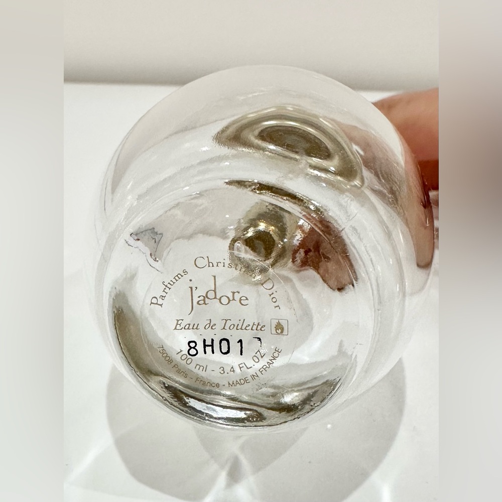 Dior J'adore Eau de Toilette Empty Bottle 100ml/3.4oz - Picture 2 of 4